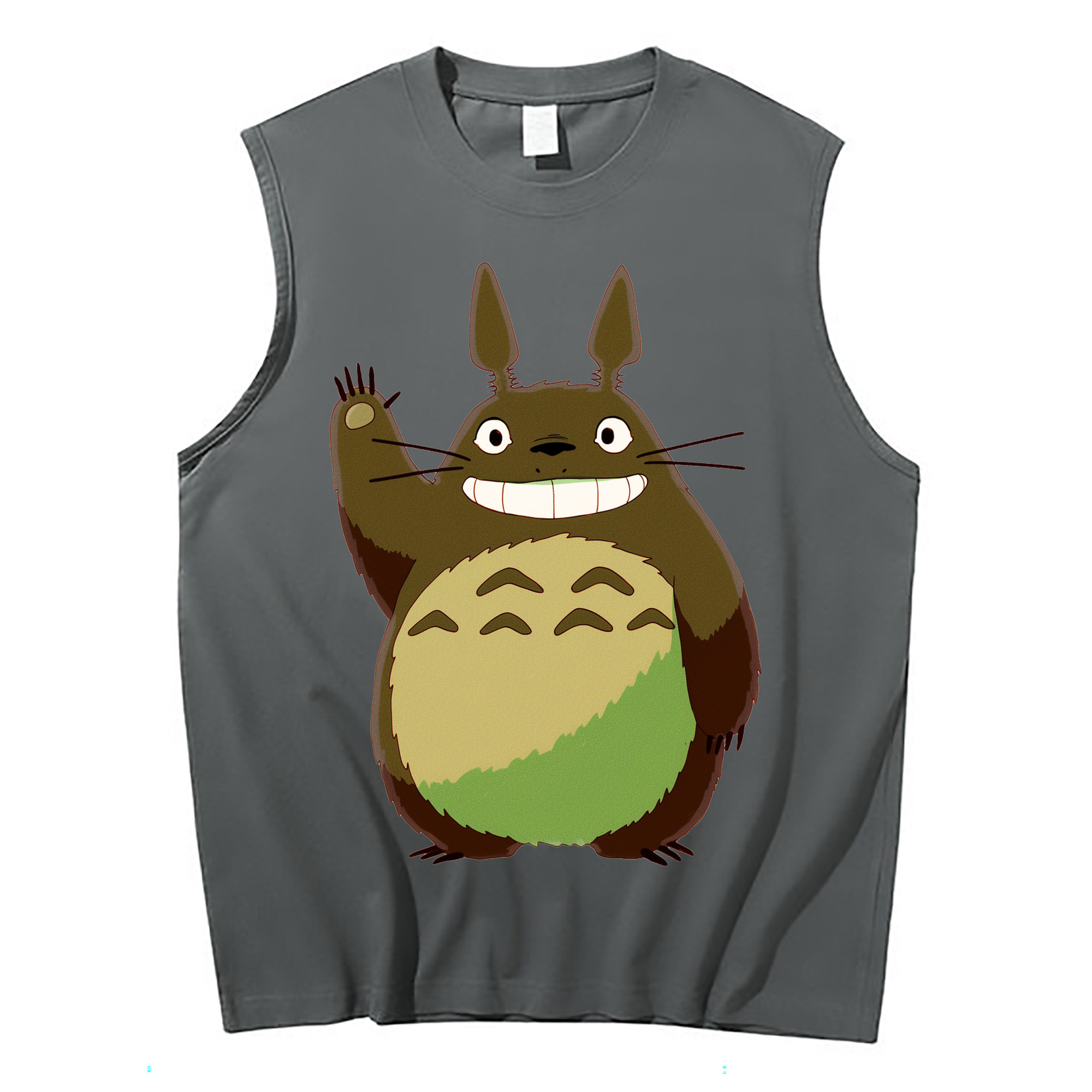 （画像用） となりのトトロ 草壁メイ 草壁サツキ My Neighbor Totoro Satsuki Kusakabe Mei Kusakabe コットン100％タンクトップ（フロントプリント）